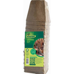 14 pots de semis - 100 % biodégradables - 8 x 8 cm