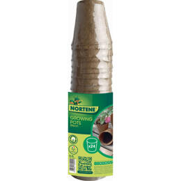 24 pots de semis - 100 % biodégradables - Diam. 6 cm