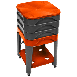 Kit lombricomposteur & Vers - coloris Orange