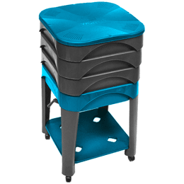 Kit lombricomposteur & Vers - coloris Bleu