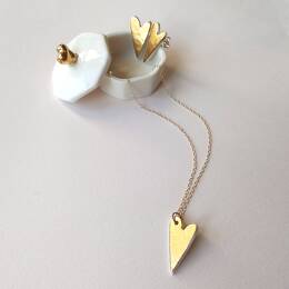 Collier cœur d'or