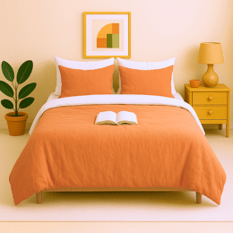 Housse de couette zippée facile à mettre gaze de coton modèle TOSCANE