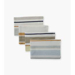 Serviettes TRIANON Blanc/Gris