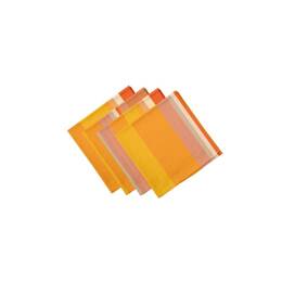 Serviettes ABRICOT Safran/Capucine avec ourlets