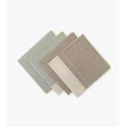 Serviettes CHARLOTTE Gris/Ecru/Taupe