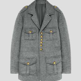 Veste cachemire grise G12