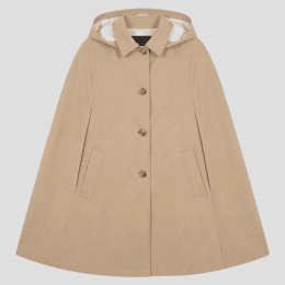 Manteau cape beige