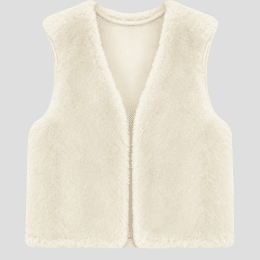 Veste sans manches réversible drap de cachemire U35