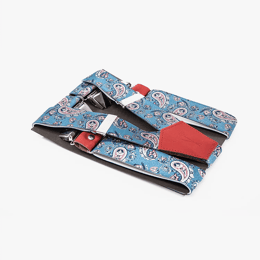 Bretelles à Motifs Finitions Cuir Vertical x Pierrot