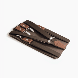 Bretelles Fines Unies Finitions Cuir Vertical x Pierrot