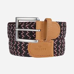 Ceinture Tressée Noir et Rouge