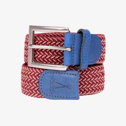 Ceinture Tressée Bordeaux et Blanc Pierrot x Vertical
