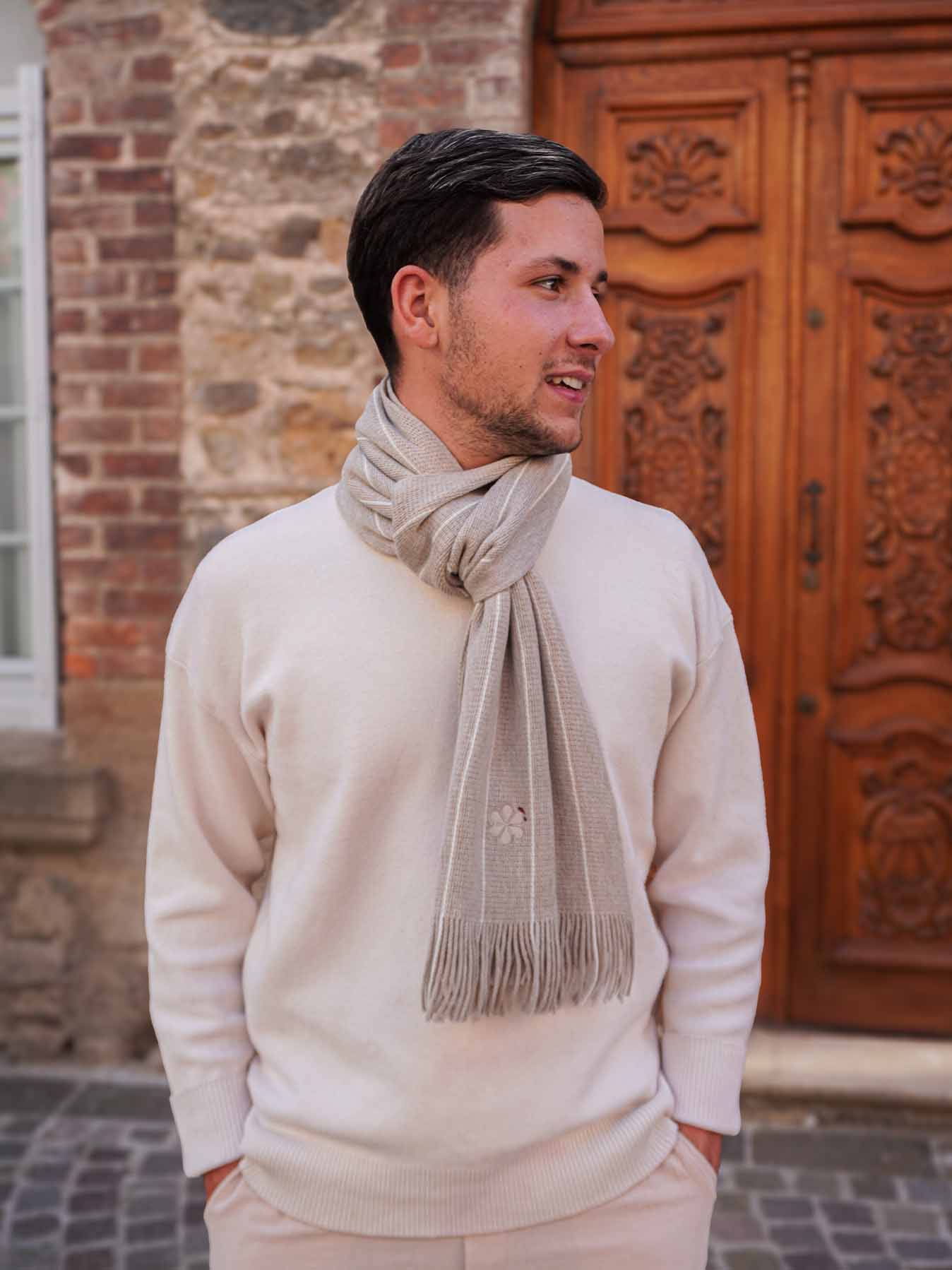 Cashmere Grande écharpe châle super douce Camel