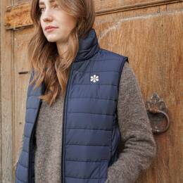 Le Gilet Doudoune Femme Fabriqué en France - Marine