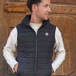 Le Gilet Doudoune Homme Fabriqué En France - Noir
