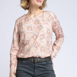 Blouse femme en viscose chaude Floral Rose