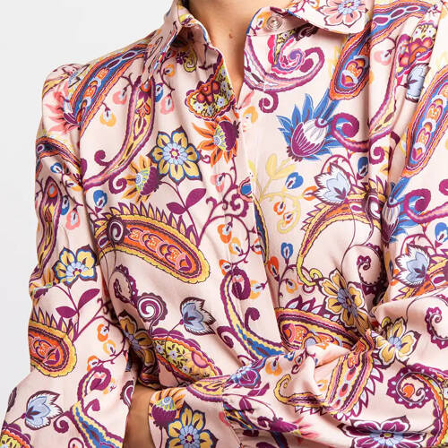 Chemise paisley rose ALESIA