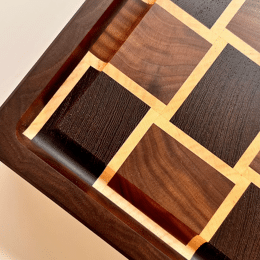 Planche à découper en bois de bout Berlioz – Noyer, Wengé, Érable