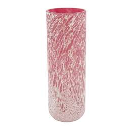 Vase VELVET haut CRATÈRE Rose et blanc