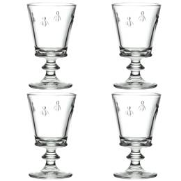 Ensemble de 4 Verres à pied et 4 Gobelets BOX ABEILLE