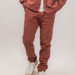 Pantalon lin framboise