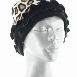 Chapeau femme en coton Léopard