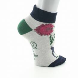 Chaussettes bébé coton fil d'Ecosse Fleurs et Feuilles