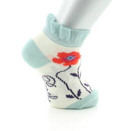 Chaussettes Bébé Fleurs Oranges