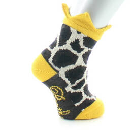 Chaussettes Bébé Tâches de Girafe et Couronne