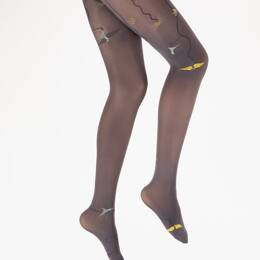 Collants 40D femme raisin hirondelle jaune