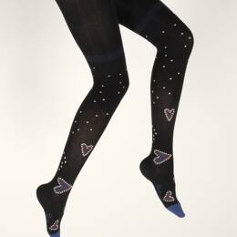 Collants coton femme cœur