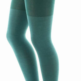 Collants en soie et fil d'écosse Turquoise