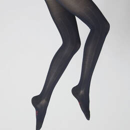 Collants en soie marine