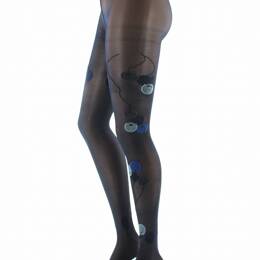 Collants femme 30D marine monnaie du pape bleu
