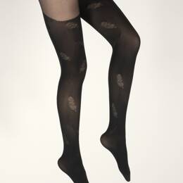 Collants femme 40D plume noir