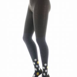 Collants pour femme en coton Fleurs Graphiques