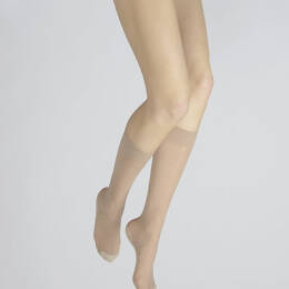 Mi-bas fantaisie couleur peau semelle coton