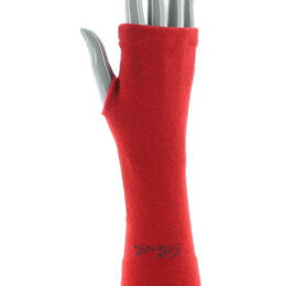 Mitaines femme cachemire rouge