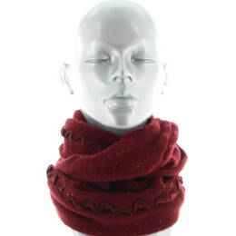 Tour de cou chiné bordeaux