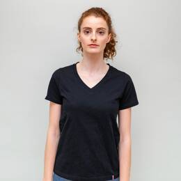 T-Shirt Col V Femme