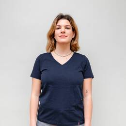 T-Shirt Col V Femme