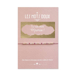 Bracelet Code Morse : Tu vas être Mamie !