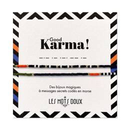 Bracelet code morse winter mix - Good Karma
