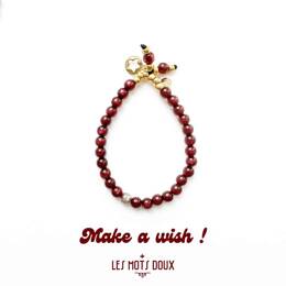 Bracelet - Make a wish - bordeaux