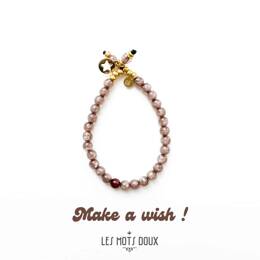 Bracelet - Make a wish - vieux rose