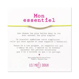 Bracelet - Mon essentiel - cordon Lime