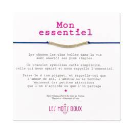 Bracelet - Mon essentiel - cordon Cobalt