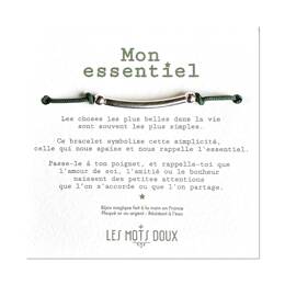 Bracelet - Mon essentiel - XL cordon kaki