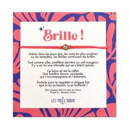 Bracelet - Brille - cordon rose fluo
