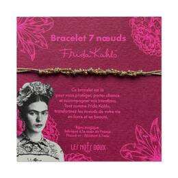 Bracelet 7 noeuds Frida Kahlo doré